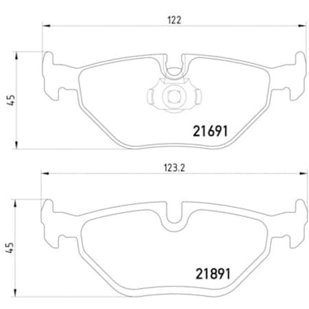 Pagid Brakes Disc Brake Pad, 355007981 355007981